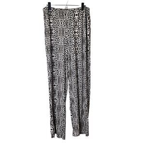 NWT Missguided Pajama Lounge Wide Leg Pants Women’s 14  Animal Print Sleep New
